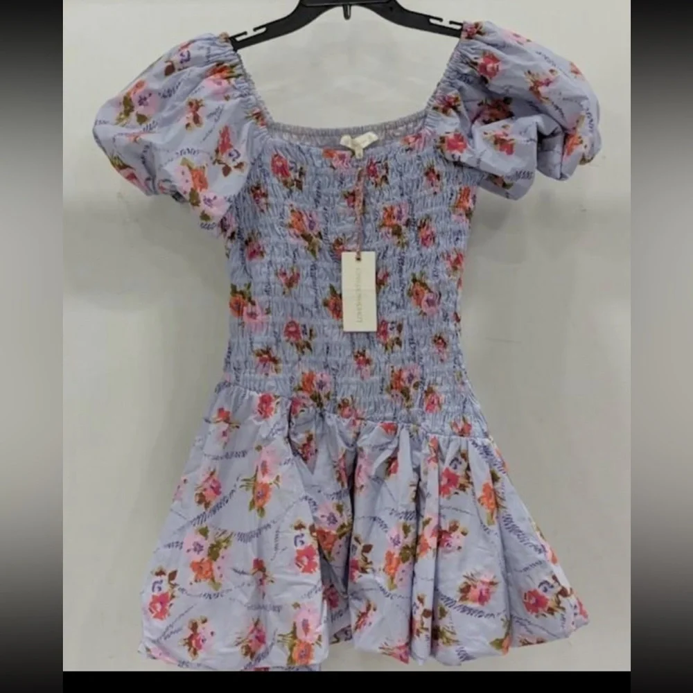 NWT LoveShackFancy Asa Dress LAVENDER MOON - SIZE XS - Picture 3 of 7